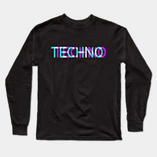 Techno 3 D look Long Sleeve T-Shirt